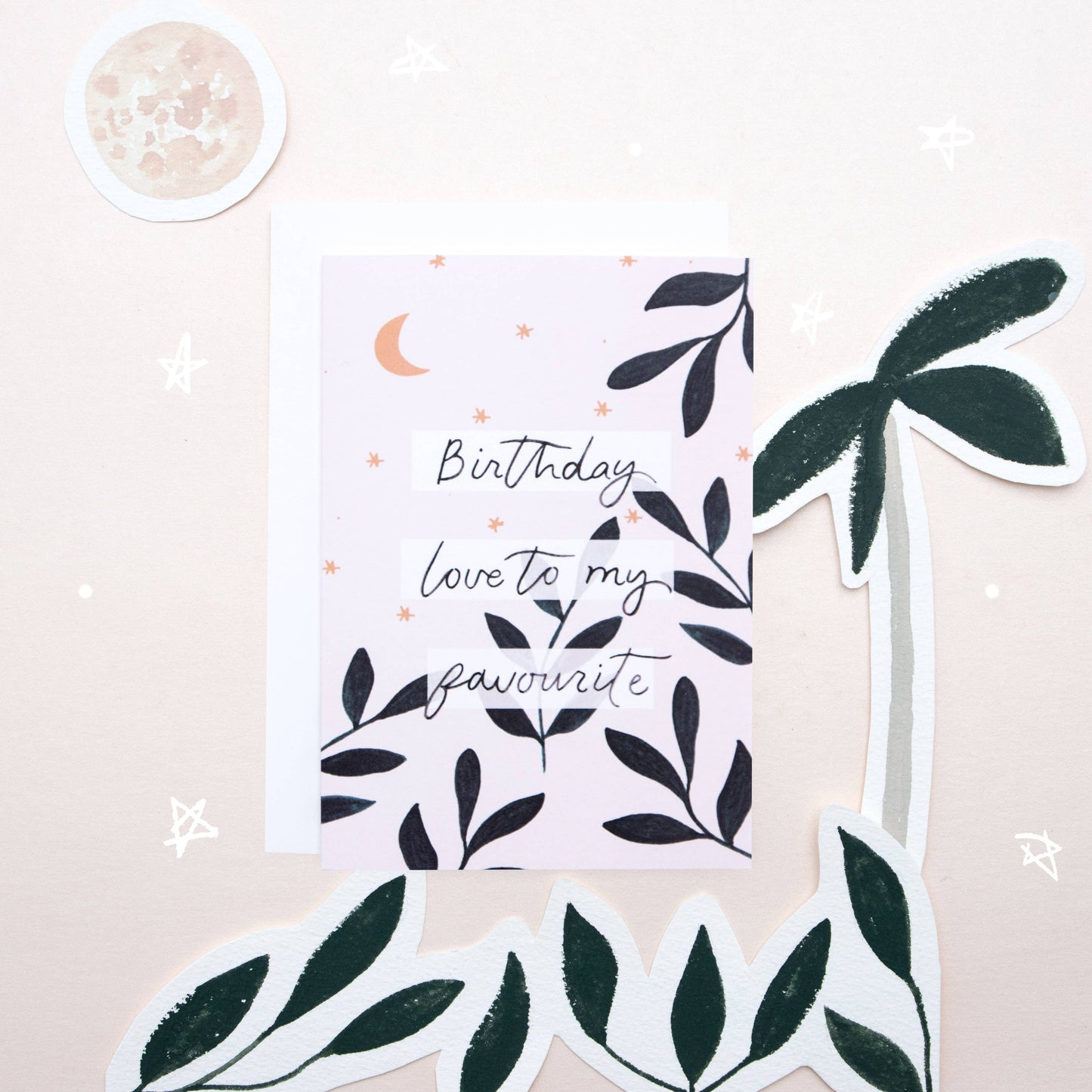 Birthday Love Pink Greeting Card