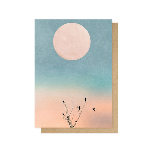 Waking Up Warm Greetings Card