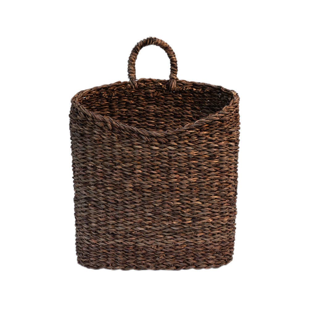 Ikri Hanging Seagrass Basket - Dark