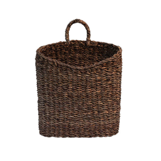 Ikri Hanging Seagrass Basket - Dark