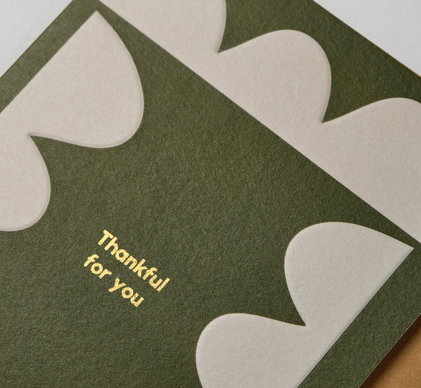 THANKFUL FOR YOU EMBOSSED GREETING CARD