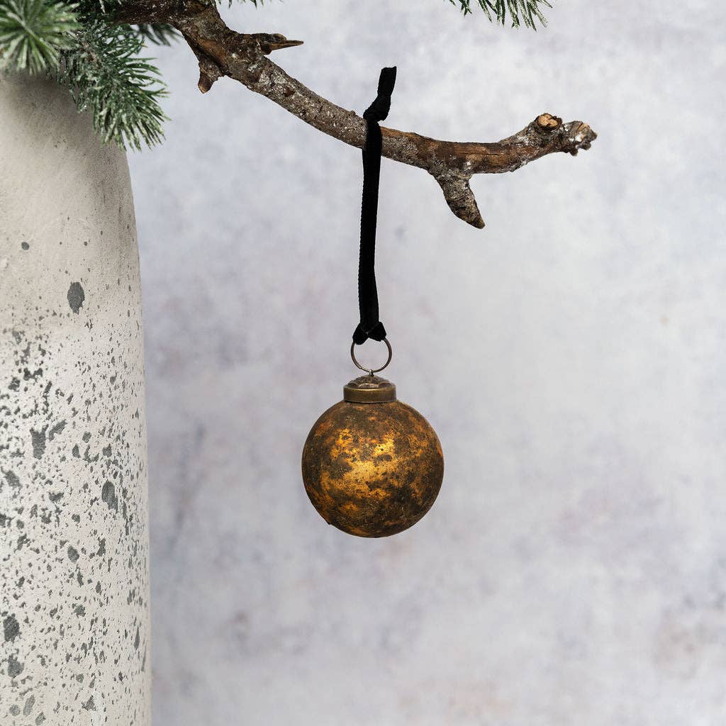 Amber Patina Bauble