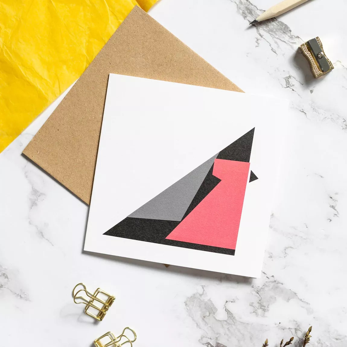 Twenty Birds Small Greeting Card