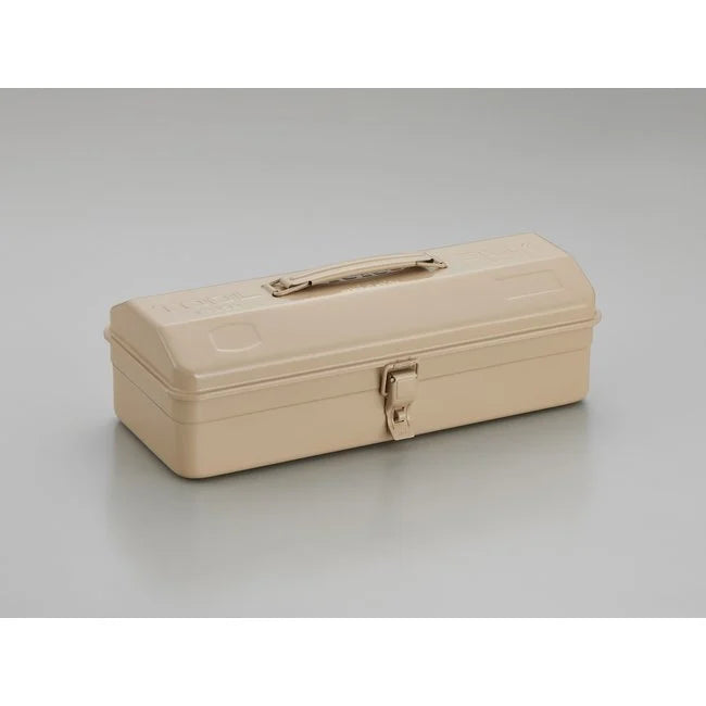 A functional and durable steel tool box with a round handle with no sharp edges. Now available in coral, white and&nbsp;beige. Perfect for holding tools, seeds, art and craft materials..