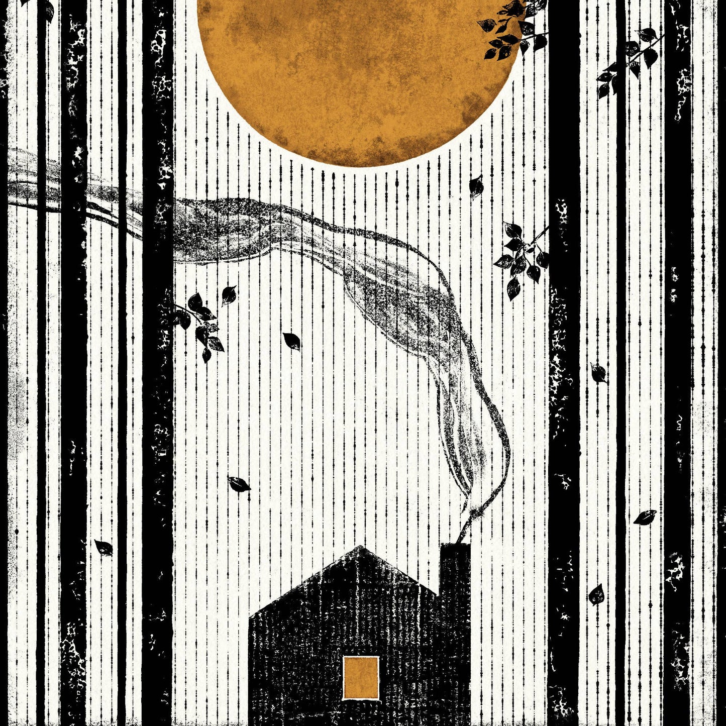 Smoky Cabin Individual Card (A6) by Luke Holcombe