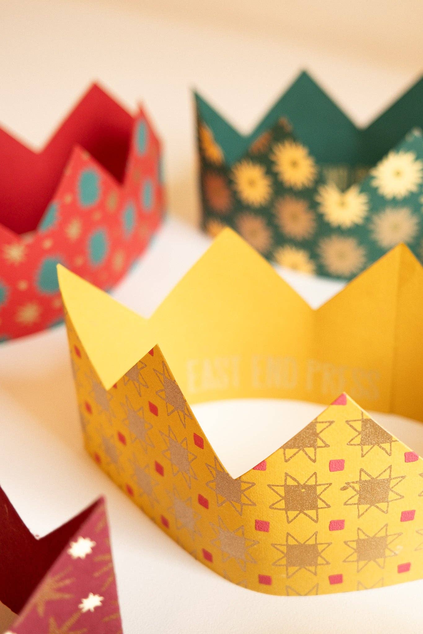 Festive Paper Crowns by East End Press