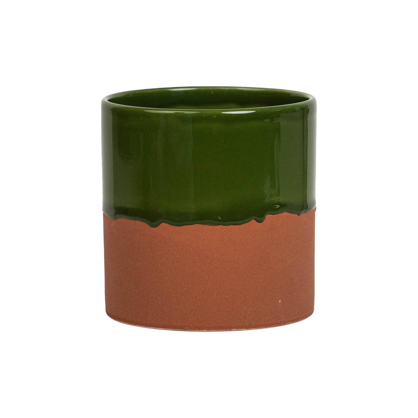 Drip Ceramic Planter Medium - Rich Green T by YOD&CO