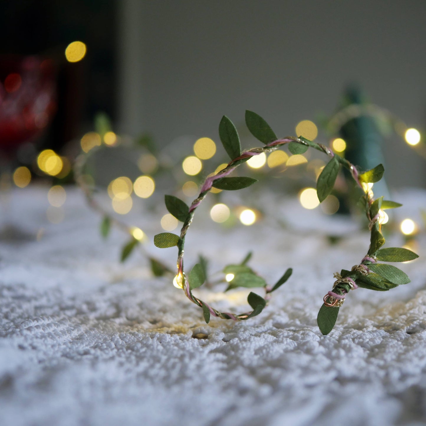 Christmas Green Leaf Fairy Light String