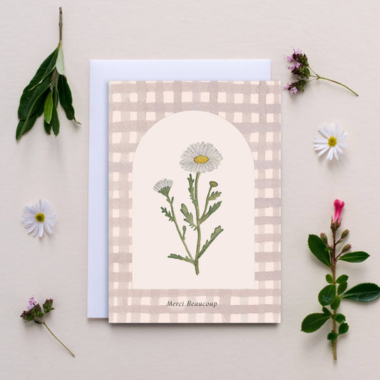 'Merci Beaucoup' Thank You Arch Window Card