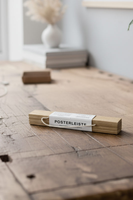 Magnetic Poster Hanger - Made with Oak