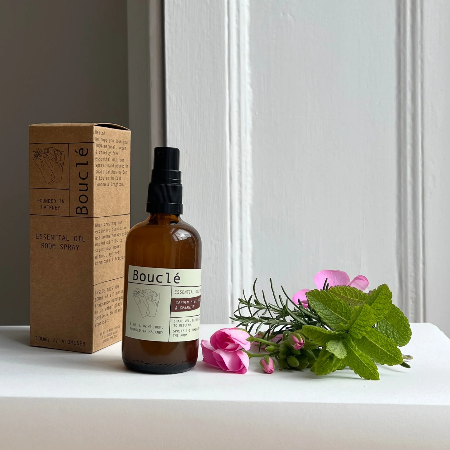 Bouclé Garden Mint, Rosemary & Geranium Room Spray