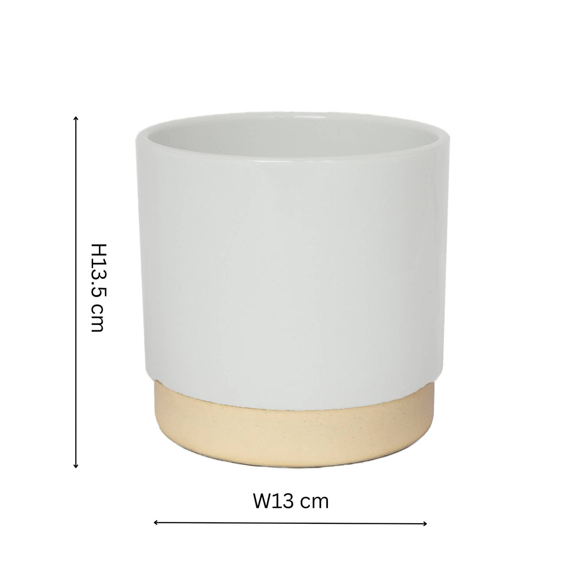 Enos Ceramic Indoor Plant Pot - Large