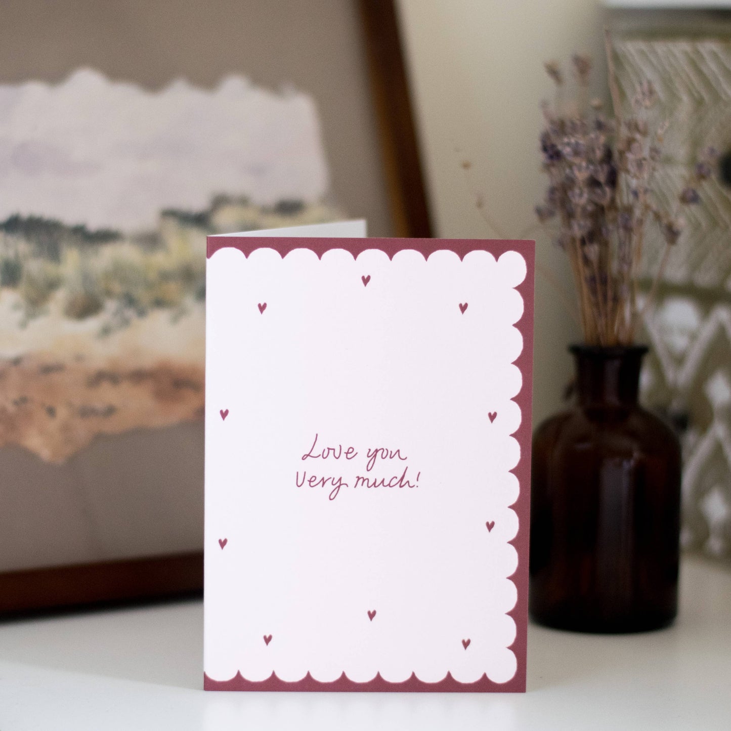 'Love You Very Much' Traditional Valentines Card