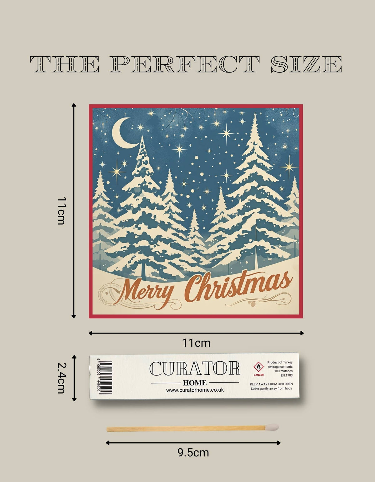 Luxury Gift Long Safety Matches | Midnight Pines