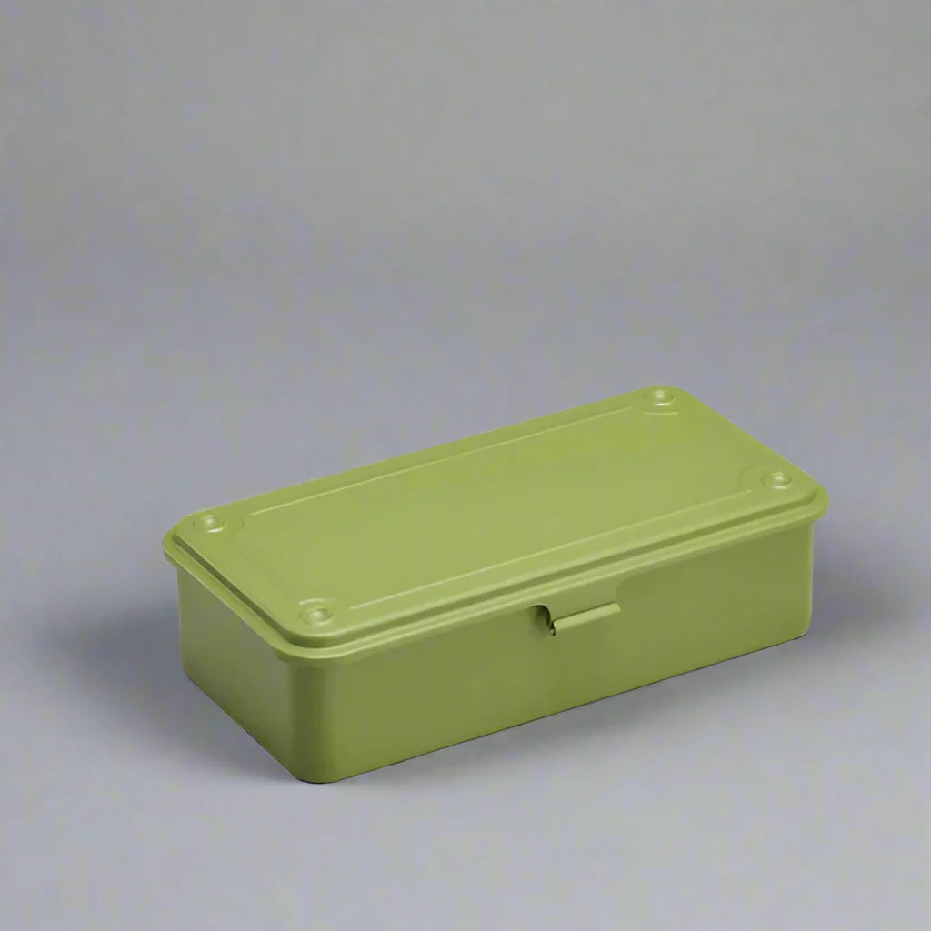 Toyo Steel trunk tool box in japanese tea green