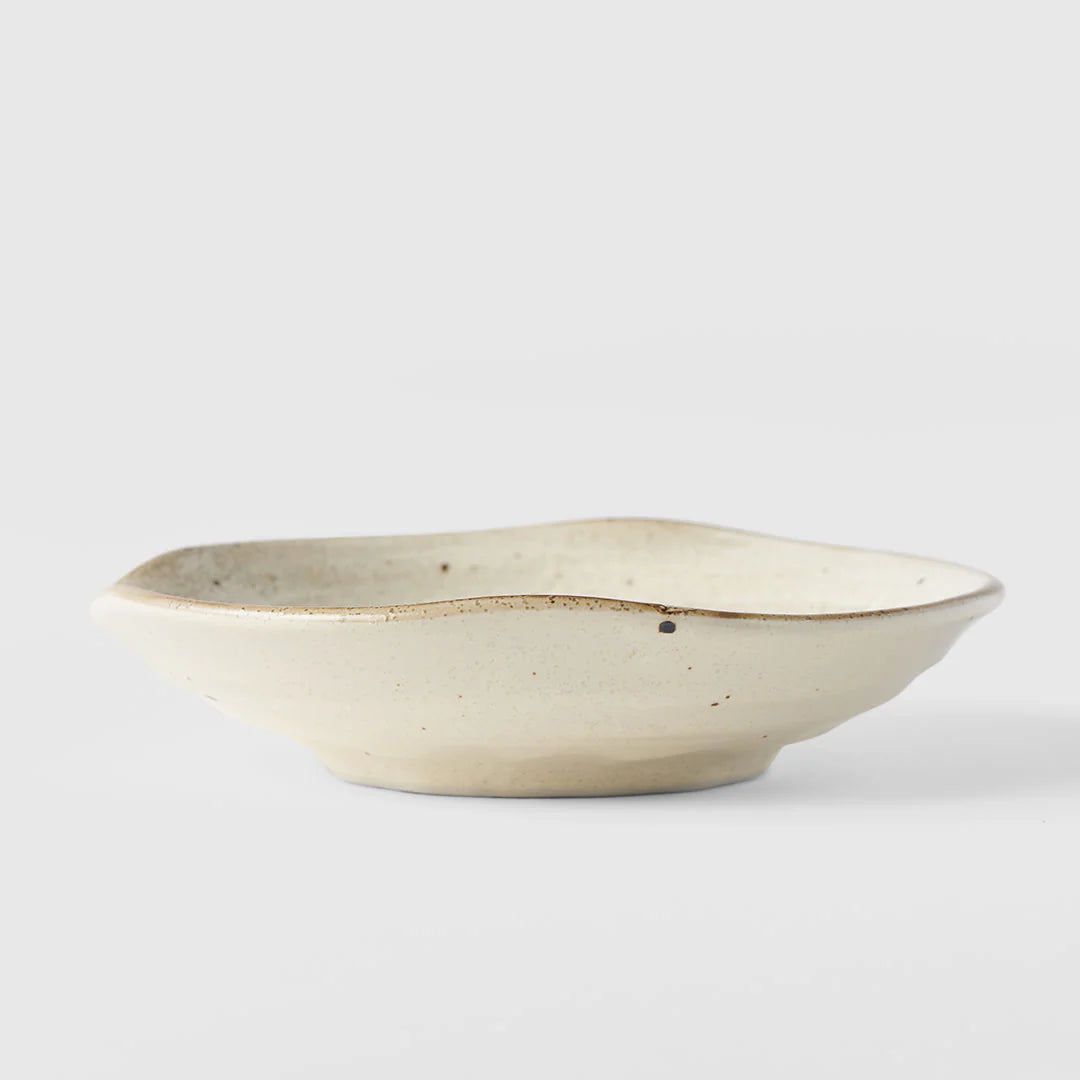Spiral Sand Organic Plate 13cm - Made in Japan