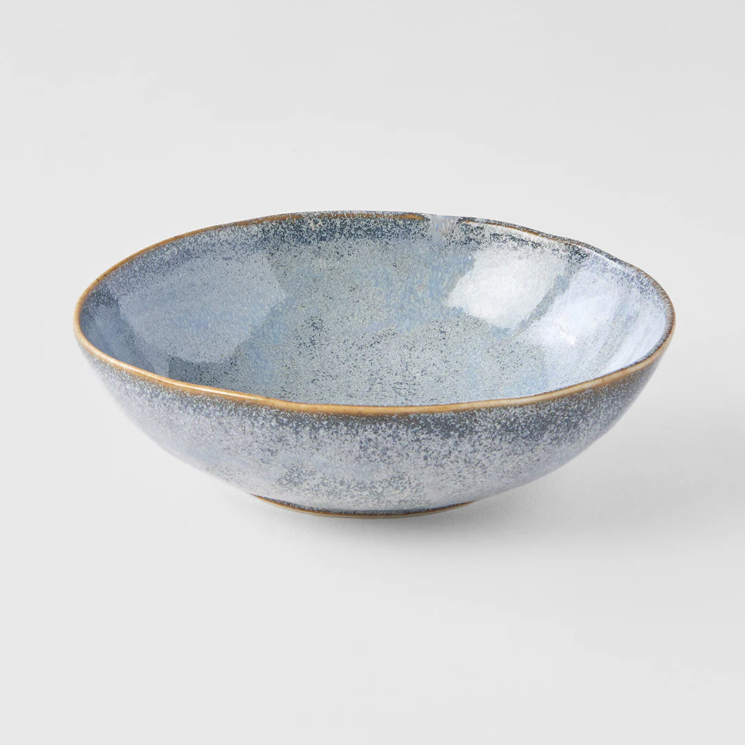 Steel Grey Oval Bowl 17cm - Made in Japan
